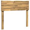 vidaXL Tăblie de pat cu margini naturale ROSTOCK Alb 90 cm