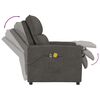 vidaXL Fotoliu de masaj electric, gri &icirc;nchis, microfibră