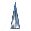 vidaXL Pom de Crăciun LED 688 LED-uri Albastru 300 cm