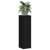vidaXL Suport pentru plante 2 pcs Stejar Negru 17 x 17 x 60 cm