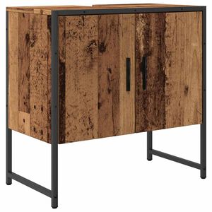 vidaXL Dulap pentru chiuvetă baie lemn vechi 60x33x60cm lemn prelucrat