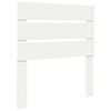 vidaXL Cadru de pat cu headboard Alb 75 x 190 cm Lemn de pin masiv