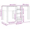 vidaXL Pat Etajat pentru Copii Lemn vechi 100 x 200 cm Lemn compozit