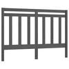 vidaXL Tăblie de pat, gri, 141x4x100 cm, lemn masiv de pin