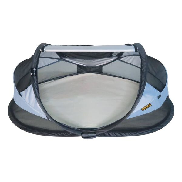 DERYAN Pătuț călătorie pop-up Baby Luxe, cu plasă de insecte, albastru