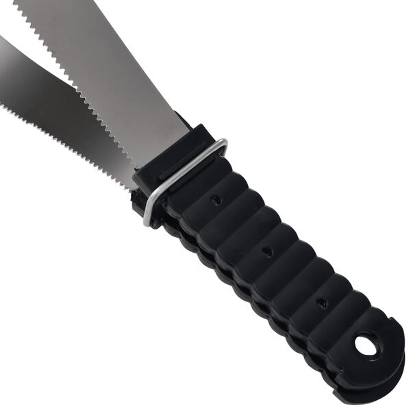 vidaXL Lamă de curățare cu două fețe, argintiu, oțel inoxidabil