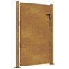 vidaXL Poartă de grădină 100x125 cm, oțel Corten