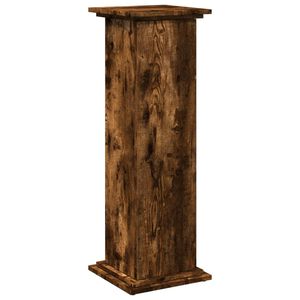 vidaXL Suport prezentare cu depozitare stejar fumuriu 31x30x90 cm lemn