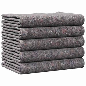 vidaXL Pături de mutare 5 pcs Gri 150 x 200 cm țesătură