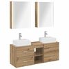 vidaXL Set de mobilier pentru baie 5 buc. Stejar Artizanal