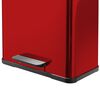 Hailo Coș de gunoi cu pedală Oko Duo Plus, roşu, 17 L+9 L, mărime L