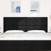 vidaXL Tăblie cap cu headboard Negru 200 cm Piele artificială