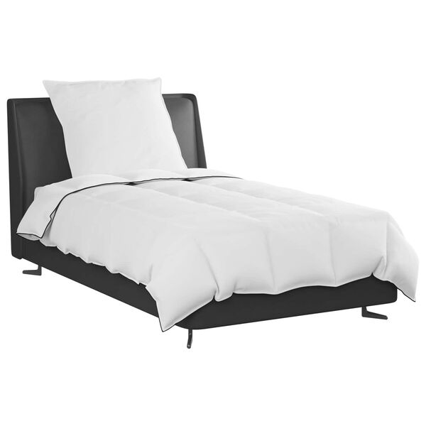 vidaXL Duvet de iarnă cu pernă 2 pcs Alb Pene de rață