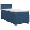 vidaXL Pat boxspring cu saltea albastru 80 x 200 cm Țesătură