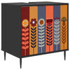 vidaXL Dulap de Baie ESSEN Stejar Negru 60 x 40 x 61 cm Lemn prelucrat