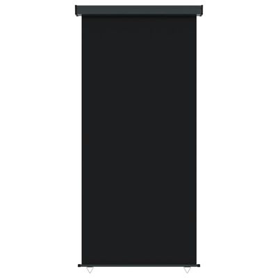 vidaXL Copertină laterală de balcon, negru, 122 x 250 cm
