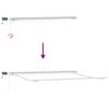 vidaXL Copertină retractabilă manual cu LED, antracit/alb, 500x300 cm