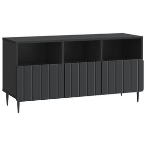 vidaXL Cabinet TV cu sertar Negru 102 x 34,5 x 50 cm Lemn prelucrat