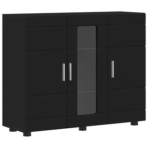 vidaXL Dulap din Lemn Negru 88,5 x 30,5 x 73 cm Lemn compozit