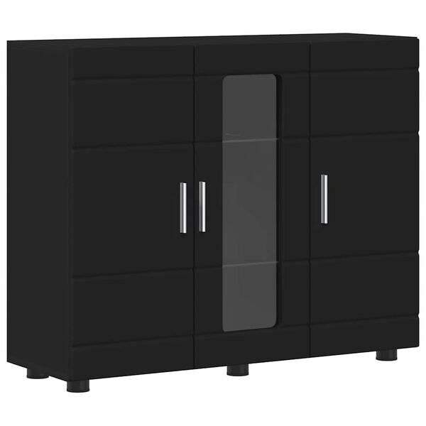 vidaXL Dulap din Lemn Negru 88,5 x 30,5 x 73 cm Lemn compozit