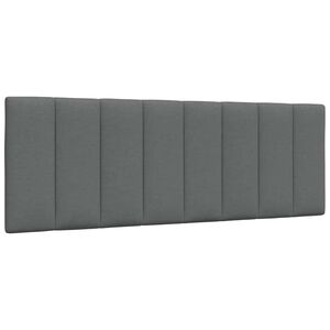 vidaXL Pernă pentru tăblie de pat, Hanko, gri &icirc;nchis, 120 cm, material textil