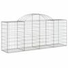 vidaXL Coșuri gabion arcuite 50 buc, 200x50x80/100 cm, fier galvanizat