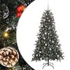 vidaXL Brad de Crăciun artificial Verde 180 cm PVC și Plastic și Oțel