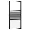 vidaXL Ușă de sticlă 102,5 x 3,5 x 201,5 cm Aluminiu Negru