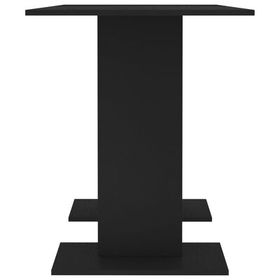 vidaXL Masă de bucătărie, negru, 110x60x75 cm, PAL