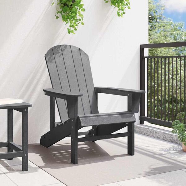 vidaXL Scaun Adirondack Gri deschis 82 x 74 x 92 cm HDPE