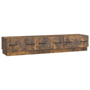vidaXL Cabinet TV Stejar fumuriu 147 x 34,5 x 27 cm Lemn prelucrat