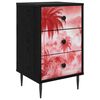 vidaXL Dulap de noapte AACHEN Stejar Negru 36 x 33 x 61 cm