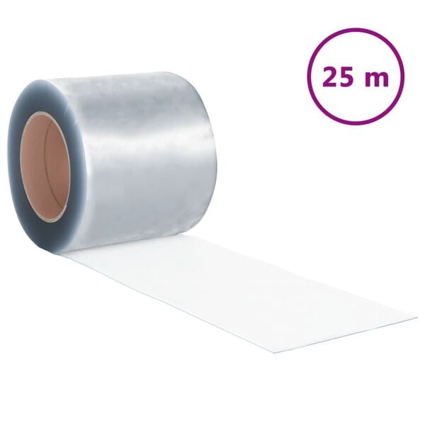 vidaXL Rolă de perdea din benzi, 1,6 mm x 200 mm, PVC, 25 m