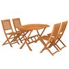 vidaXL Set mobilier de grădină, 5 piese, lemn masiv de acacia