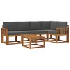 vidaXL Set de canapele de exterior 6 buc. Natural și Antracit