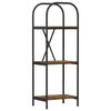 vidaXL Raft pentru cărți 3 niveluri 40 x 30 x 109 cm Lemn prelucrat