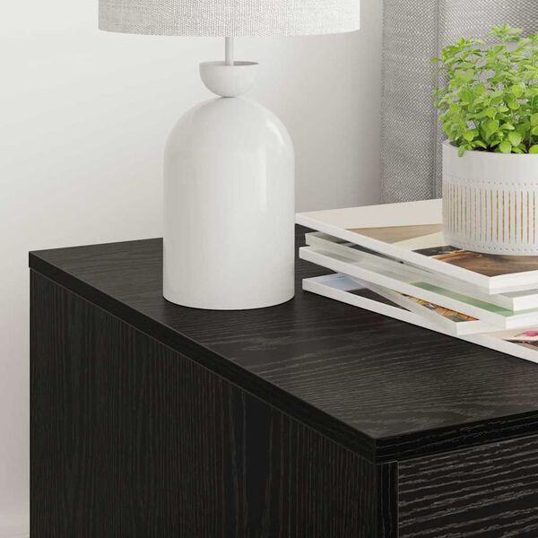 vidaXL Cutie pentru litiera pisici Stejar Negru 47 x 59 x 42 cm