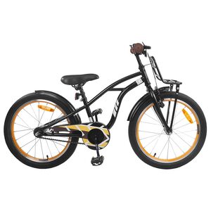 vidaXL Bicicletă pentru Copii 18 Inci pentru 5-7 ani Negru