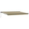 vidaXL Cort electric retractabil Verde, Galben, Antracit 5 &times; 3,5 m