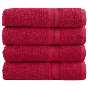 vidaXL Prosoape de baie premium, SOLUND 4 buc 100x150 cm 600 gsm