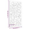 vidaXL Decor de perete 105x55 cm design frunze arțar oțel Corten
