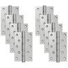 vidaXL Hinge 8 buc. 130 x 75 x 13 mm Argintiu Oțel
