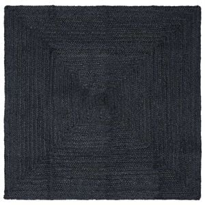 vidaXL Covor de zonă Gri &icirc;nchis 240 x 240 cm Iută