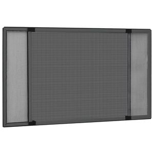 vidaXL Plasă insecte extensibilă ferestre, antracit, (100-193)x75 cm