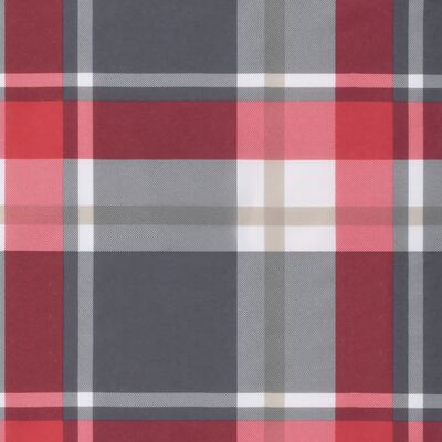 vidaXL Pernă de paleți, roșu carouri, 70x70x12 cm, material textil