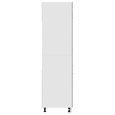vidaXL Dulap frigider, gri beton, 60 x 57 x 207 cm, lemn prelucrat