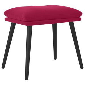 vidaXL Taburet, roșu vin, 45x29,5x35 cm, catifea