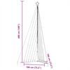 vidaXL Pom de Crăciun LED 789 LED-uri colorate 476 cm