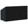 vidaXL Husă banchetă cu 3 locuri, negru, 175x85x68/94 cm, Oxford 420D