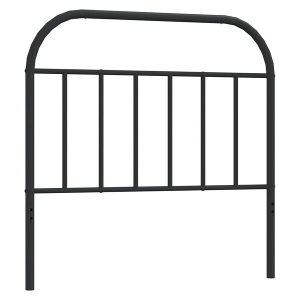 vidaXL Tăblie de pat de schimb metalică, negru, 107 cm